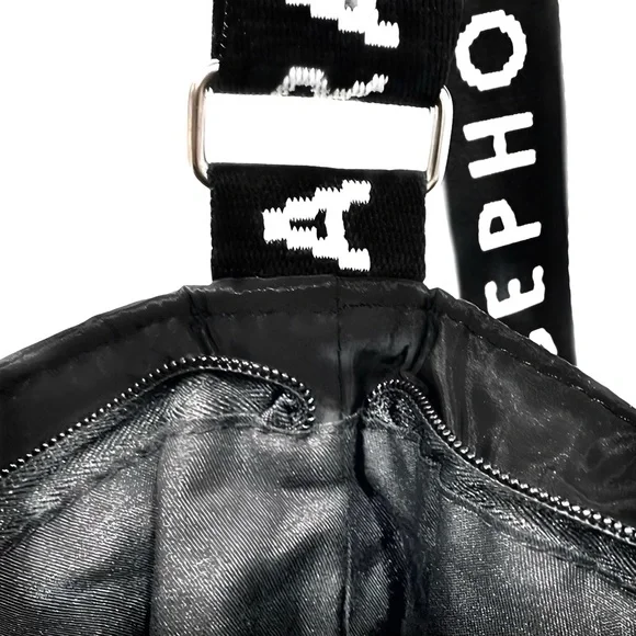 SEPHORA Black & White Nylon Puffer Tote - Crossbody BagㅣEUCㅣLarge - Picture 4 of 10